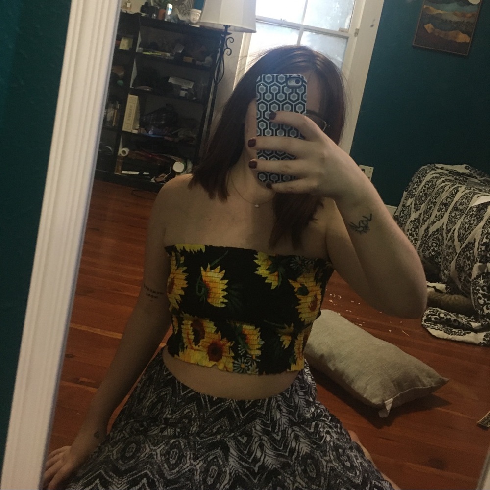 Sunflower Crop Top